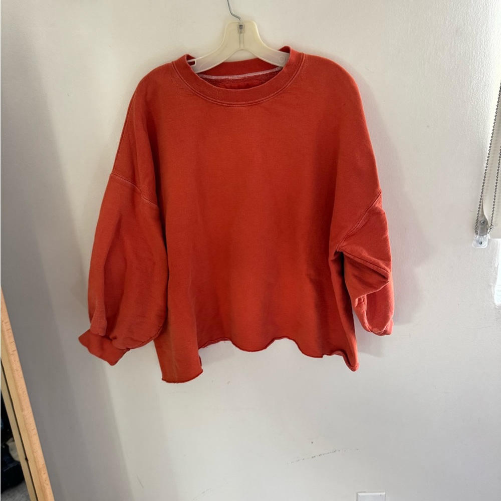 Rachel Comey Vibrant Orange vintage style football Pullover